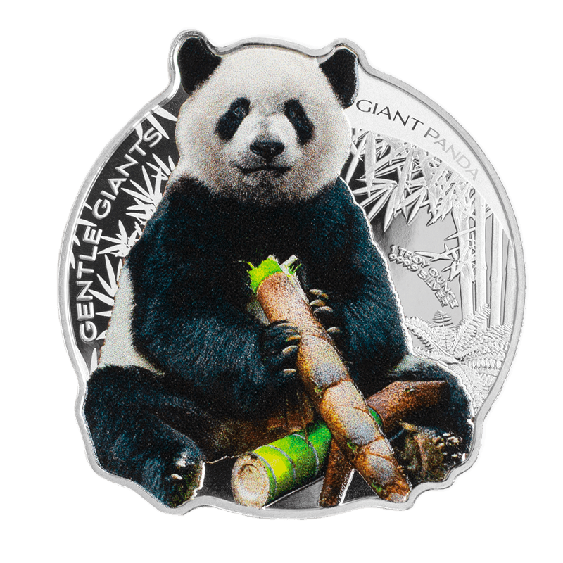 Image for Gentle Giants - 1 oz Silver Giant Panda Coin from TD Precious Metals